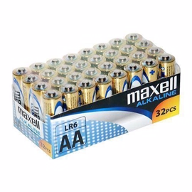 Maxell LR06/AA Alkaline batterier 32 stk. pakning